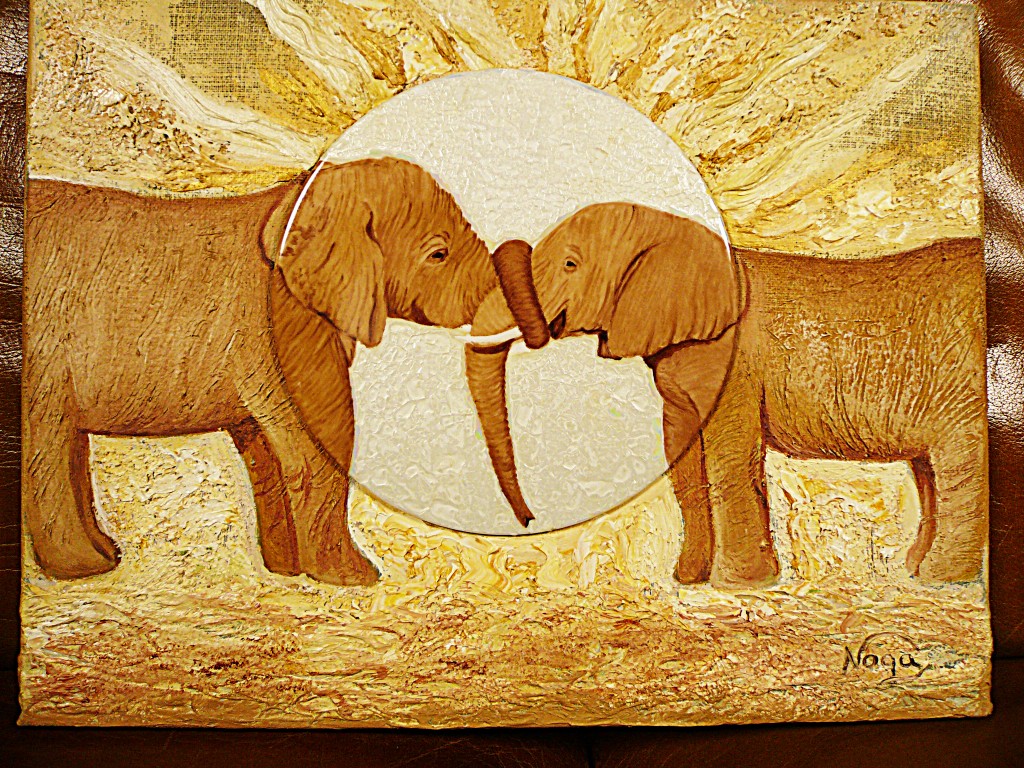 Le baiser des éléphants